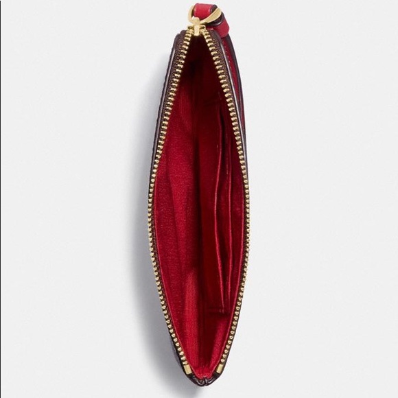 COACH Signature Coated Canvas & Leather Wristlet - Picture 2 of 2